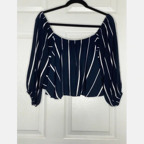 Faithfull The Brand Stripe Over The Shoulder Top - Picture 2 of 6